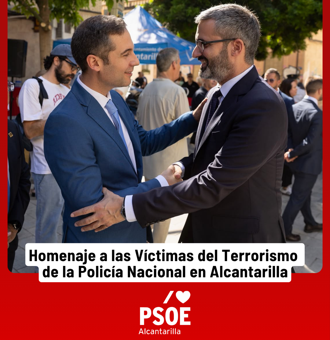 El Grupo Municipal Socialista asiste al Homenaje a las Víctimas del Terrorismo de la Policía Nacional en Alcantarilla