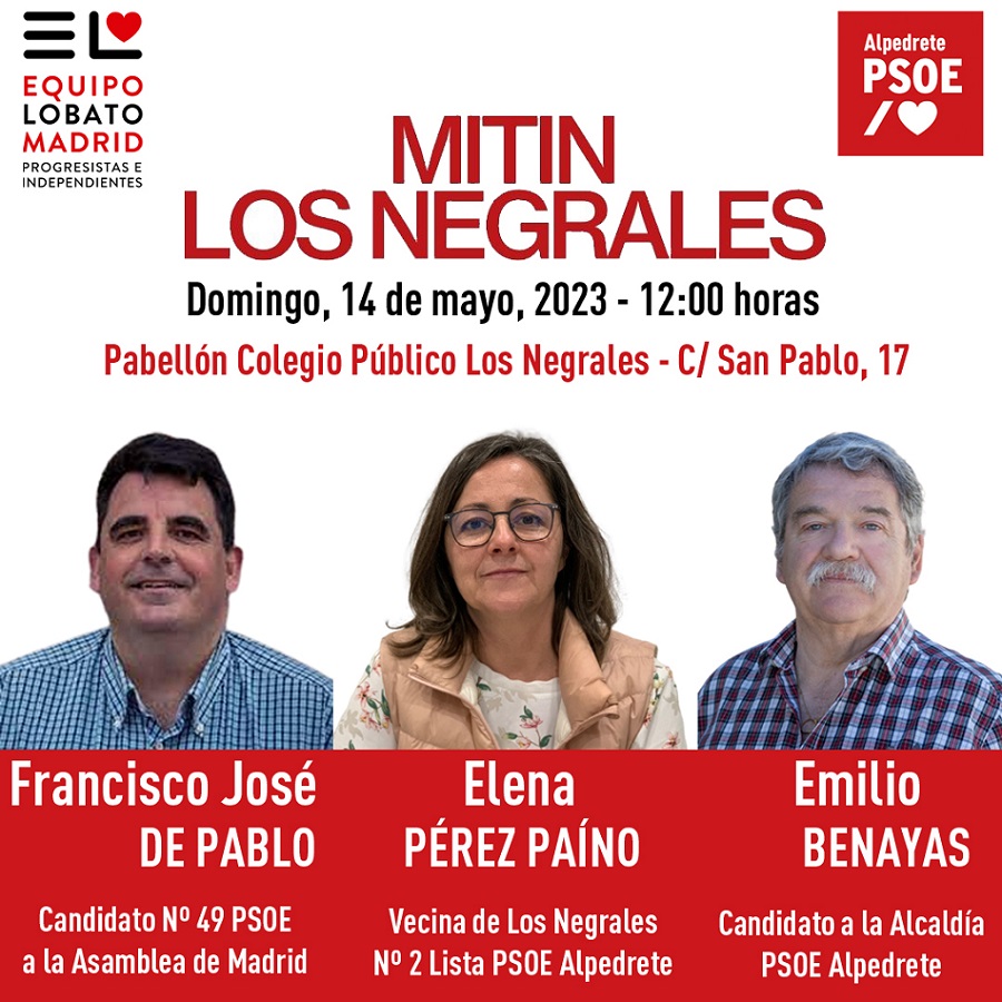 MITIN PSOE EN LOS NEGRALES