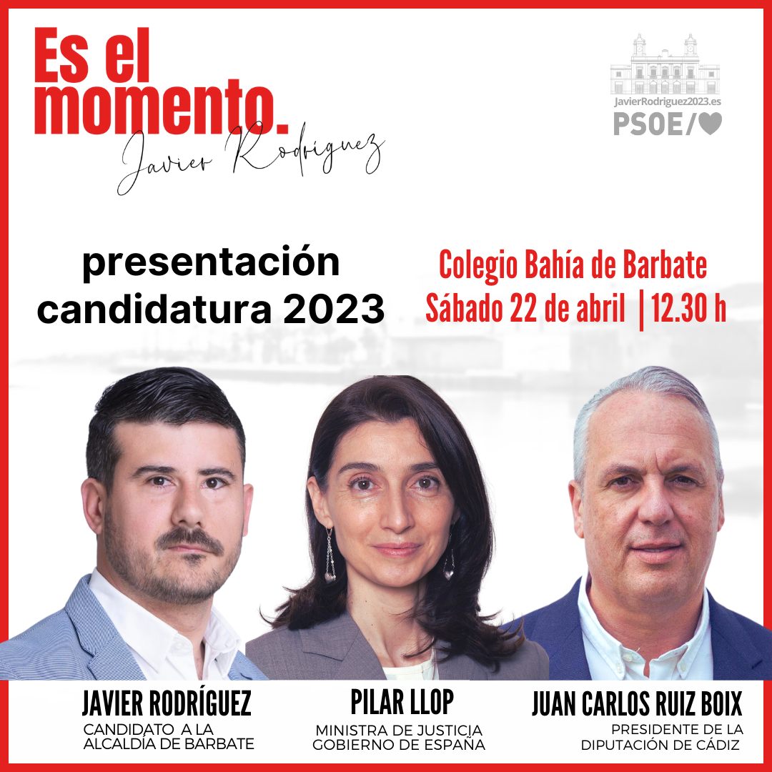 La Ministra de Justicia intervendrá en el acto de presentación de la candidatura de Javier Rodríguez