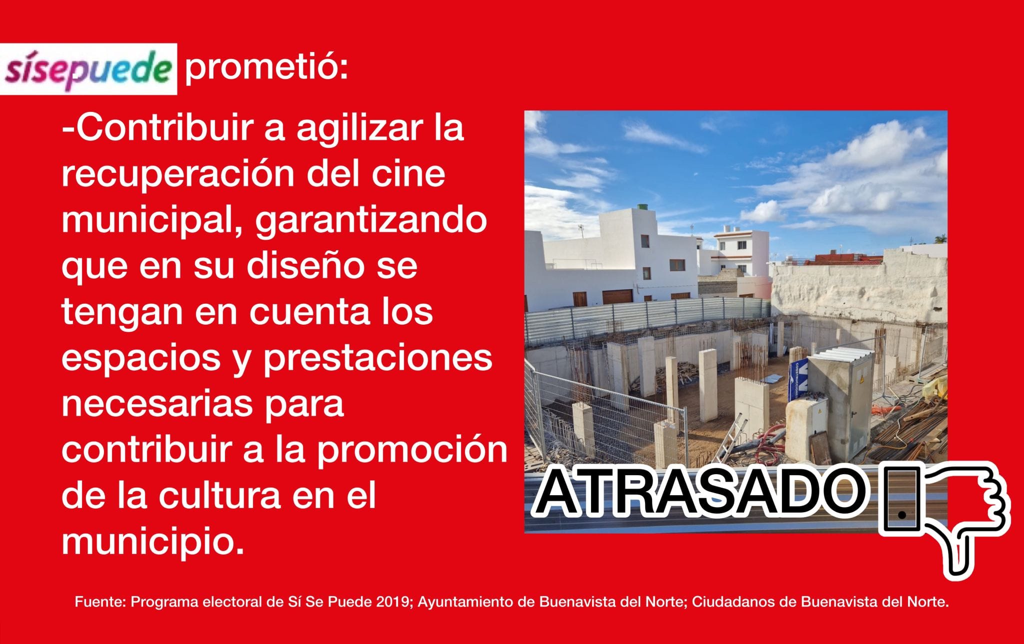 ¿Que ocurre con las obras en Buenavista del Norte?