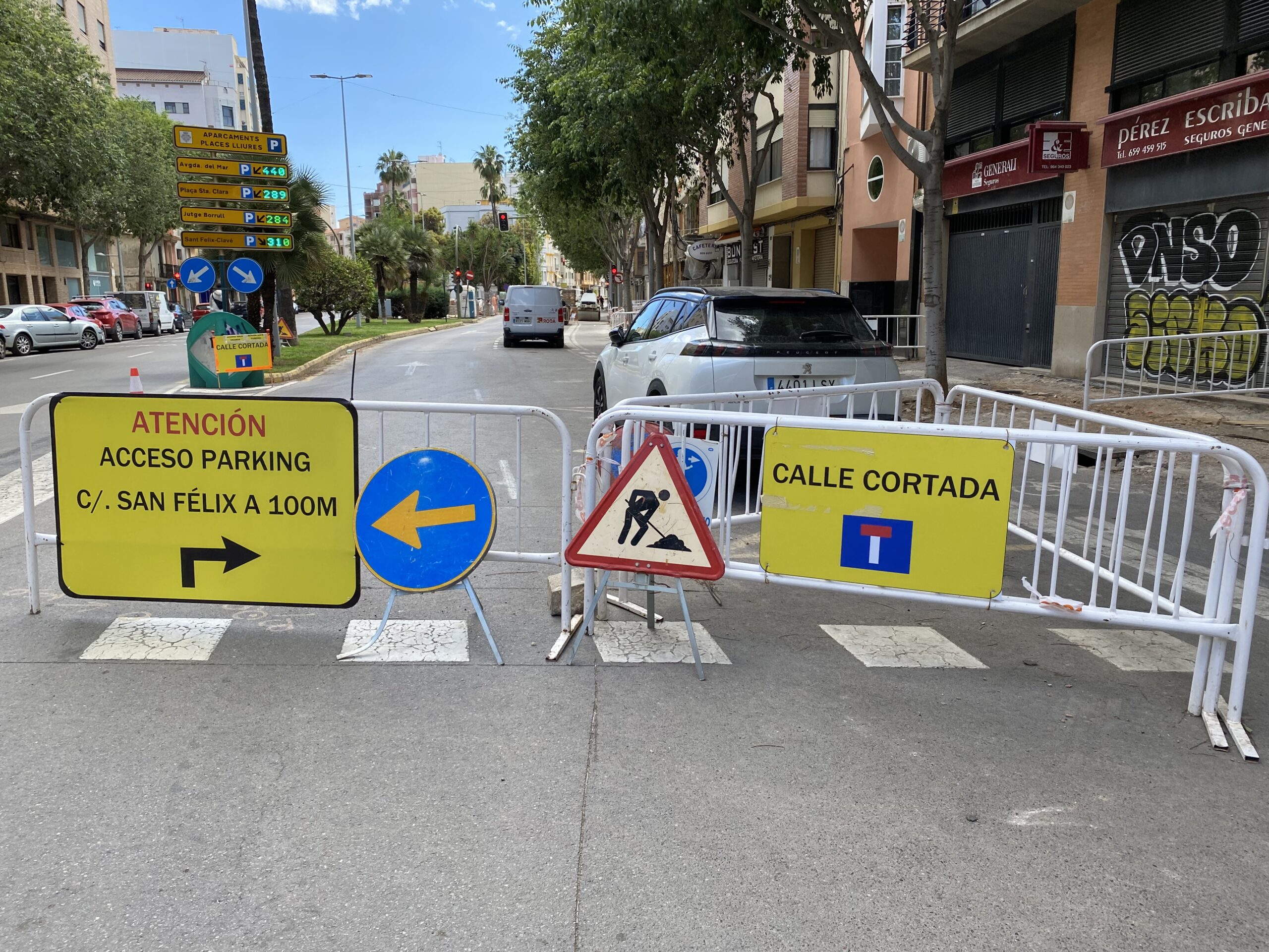 L’Ajuntament de Castelló enganya la ciutadania en incomplir els terminis promesos en les millores del Raval Sant Félix i sumir la ciutat en un caos d’obres