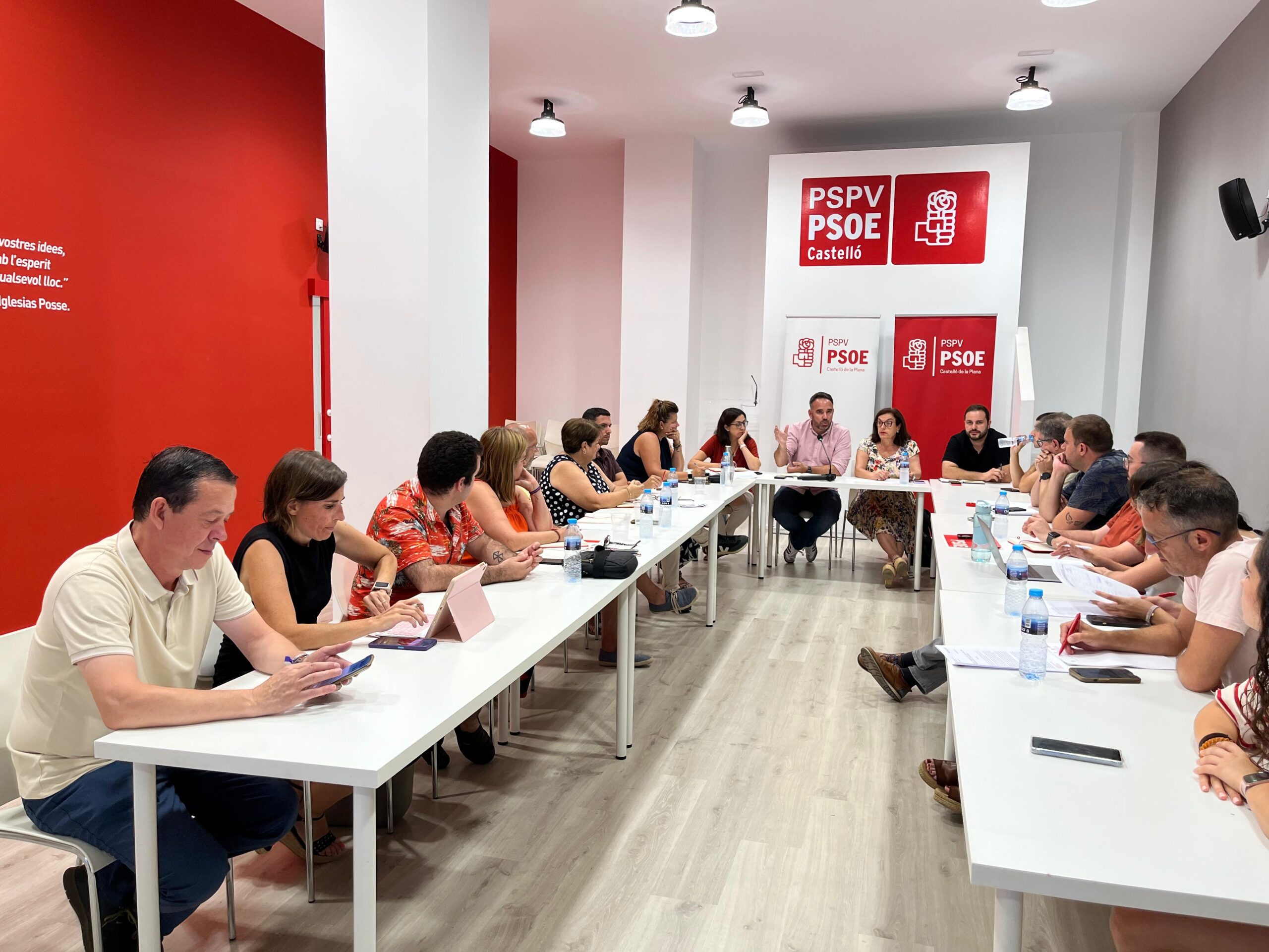 El PSPV de Castelló aprueba una resolución en apoyo al pueblo palestino y exige medidas para poner fin al genocidio
