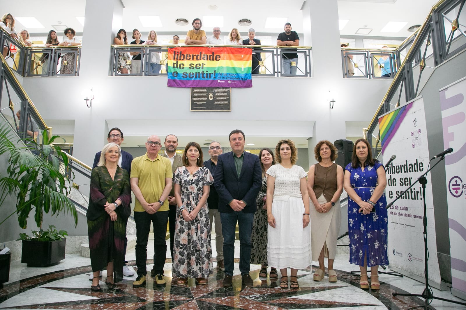 Formoso reivindica a necesidade de continuar impulsando políticas valentes no acto conmemorativo do 28X na Deputación