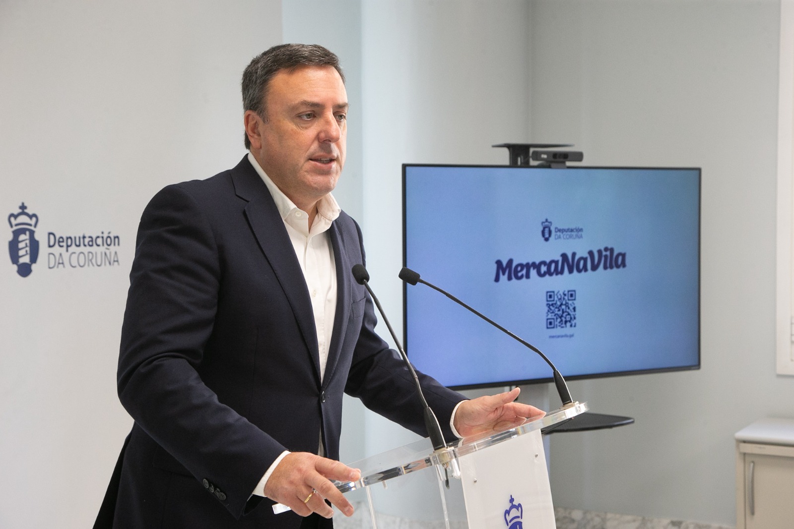 Formoso presenta “MercaNaVila”, o programa da Deputación para apoiar o comercio local nos concellos de menos de 20.000 habitantes con 6 millóns de euros