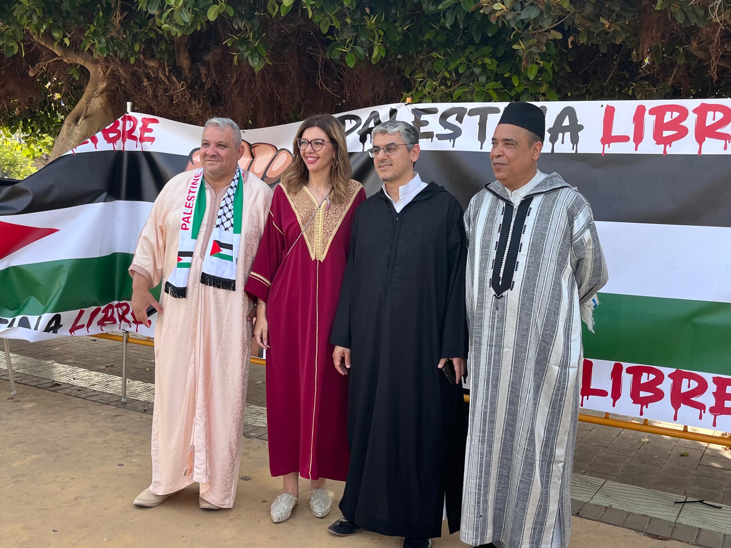 Sabrina Moh traslada su apoyo al pueblo palestino durante el Eid el Kebir