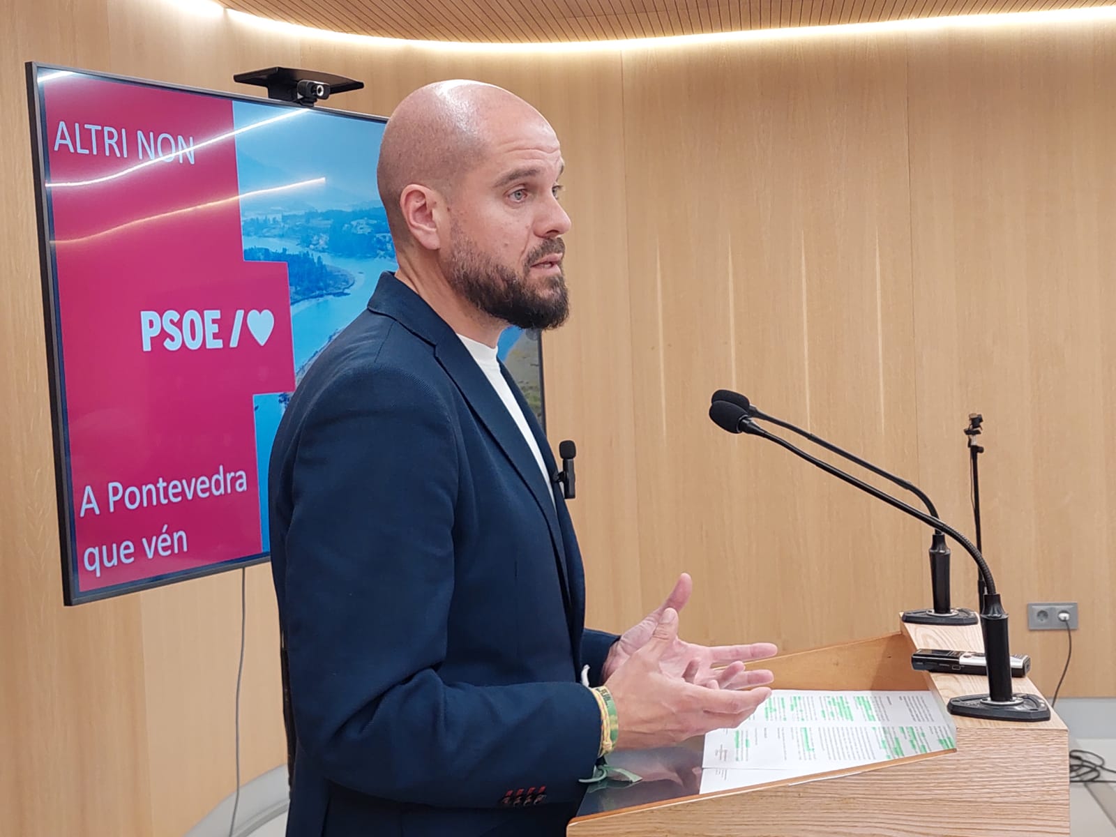 Iván Puentes quere que Pontevedra lidere a oposición institucional contra o proxecto de Altri en Palas de Reis: «A Xunta e Rueda deben deixar de financiar industrias contaminantes en connivencia con portas xiratorias»