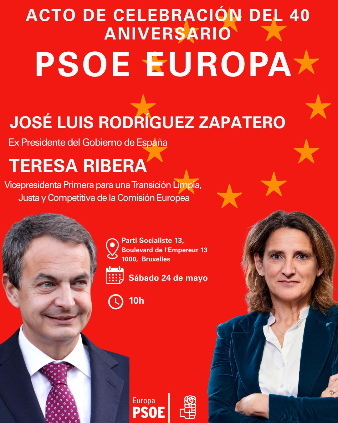 40 Aniversario del PSOE Europa